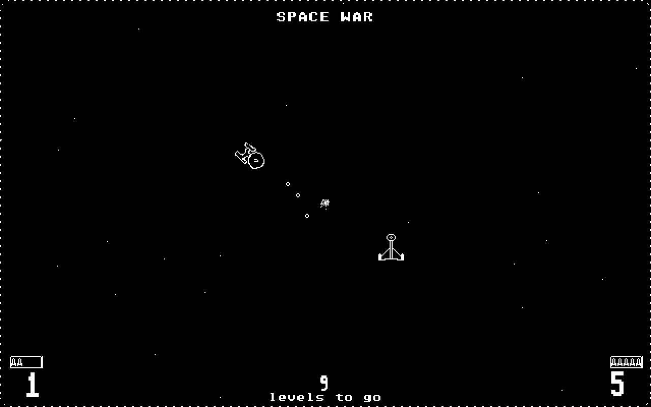Space War atari screenshot